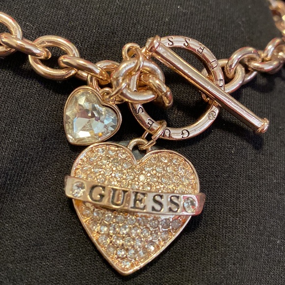 Gold Guess Logo Choker - Picture 1 of 3